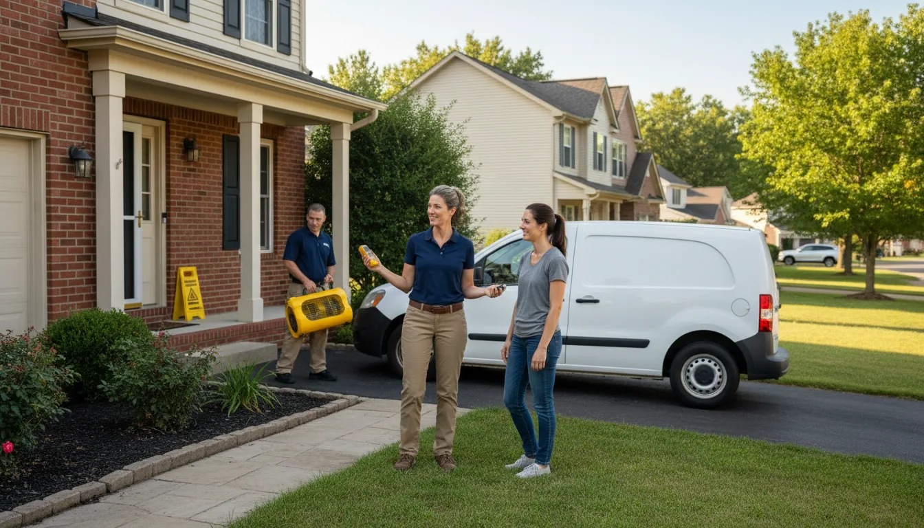 Residential water damage restoration in Sunset Beach, NC